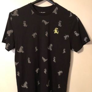 Black Rugrats Reflective Reptar T-shirt